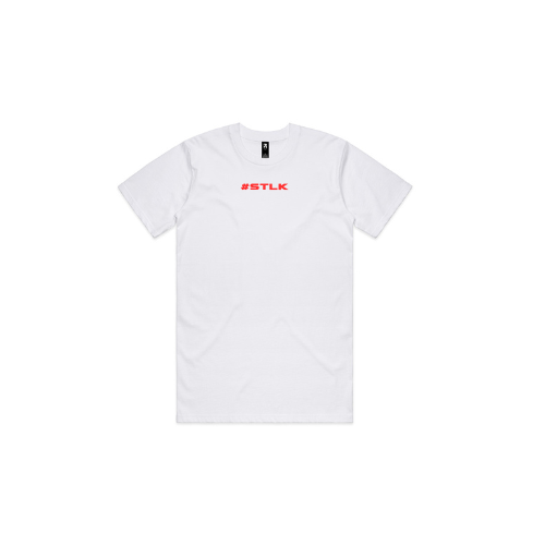 Red #STLK logo (Classic tee - Slick fit)