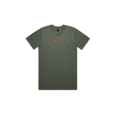 Red #STLK logo (Classic tee - Slick fit)