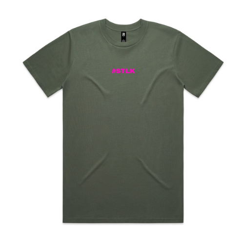 Pink #STLK logo (Classic tee - Slick fit)