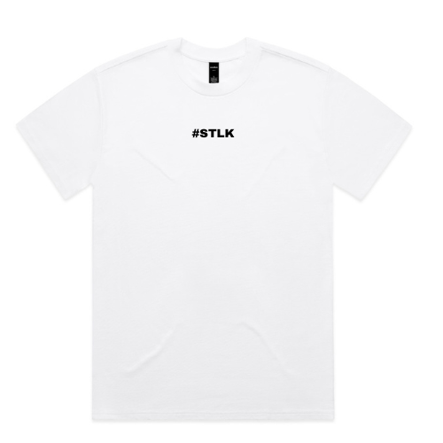 Black Logo #STLK Heavey Tee (Over sized Fit)