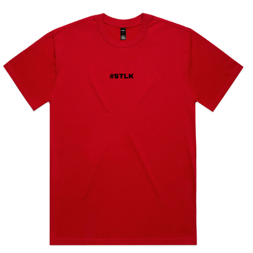 Black Logo #STLK Heavey Tee (Over sized Fit)