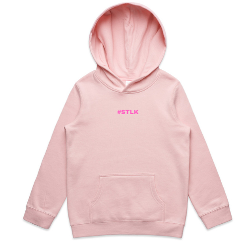 Pink #STLK Logo Kids Hood