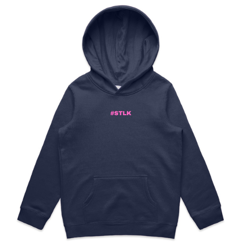 Pink #STLK Logo Kids Hood