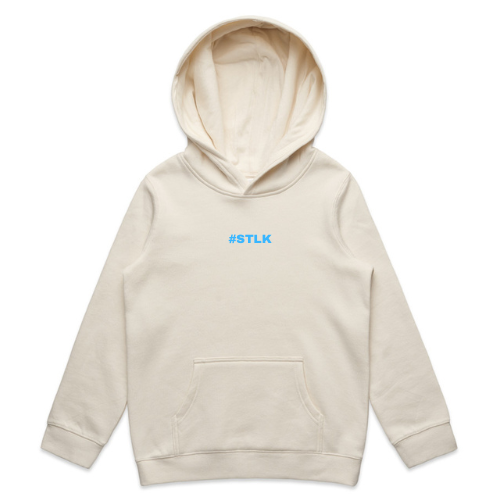 Blue #STLK Logo Kids Hood