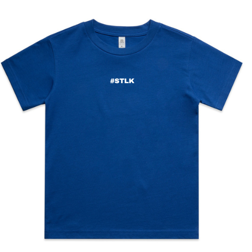 White #STLK Logo Kids Tee