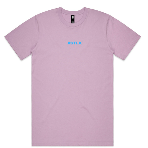 Blue #STLK logo (Classic tee - Slick fit)