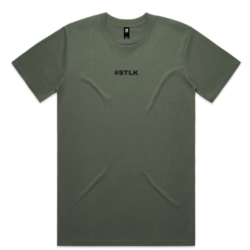 black #STLK logo (Classic tee - Slick fit)