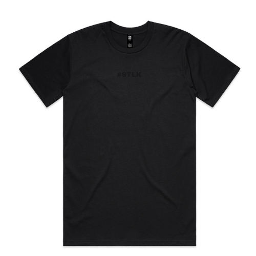 black #STLK logo (Classic tee - Slick fit)