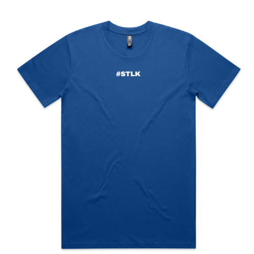 White #STLK logo (Classic tee - Slick fit)