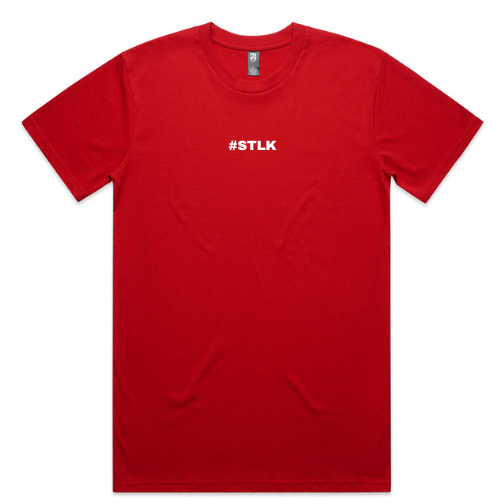 White #STLK logo (Classic tee - Slick fit)