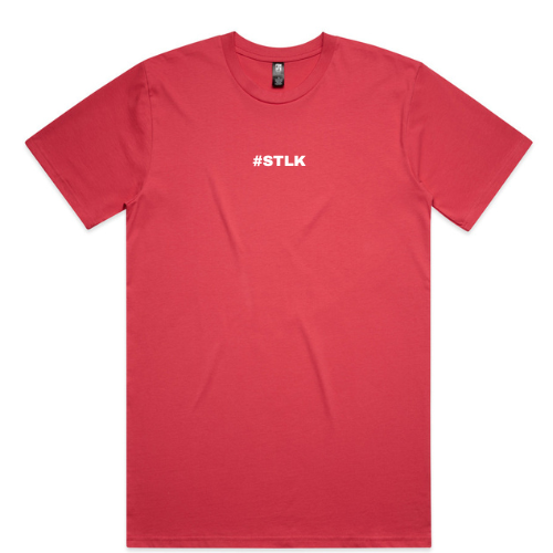White #STLK logo (Classic tee - Slick fit)