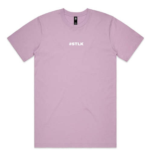 White #STLK logo (Classic tee - Slick fit)