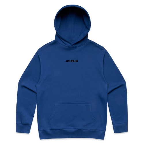 Black #STLK logo Hoodie