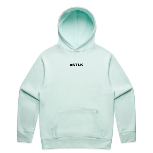 Black #STLK logo Hoodie