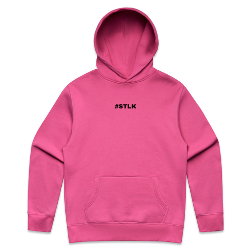Black #STLK logo Hoodie