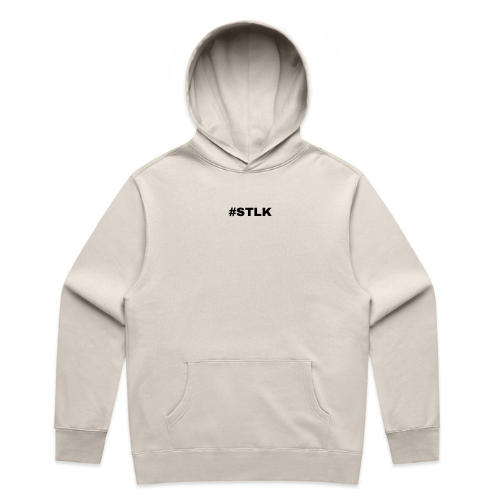 Black #STLK logo Hoodie