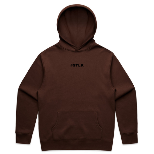 Black #STLK logo Hoodie
