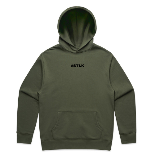 Black #STLK logo Hoodie
