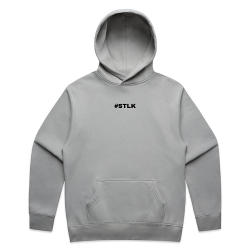Black #STLK logo Hoodie