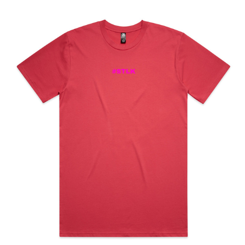 Pink #STLK logo (Classic tee - Slick fit)