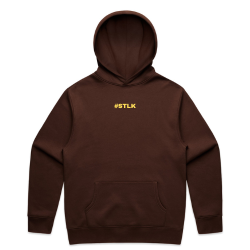 Yellow #STLK logo Hoodie
