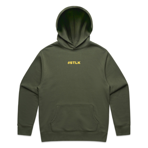 Yellow #STLK logo Hoodie