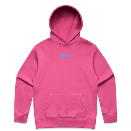 Blue #STLK logo Hoodie