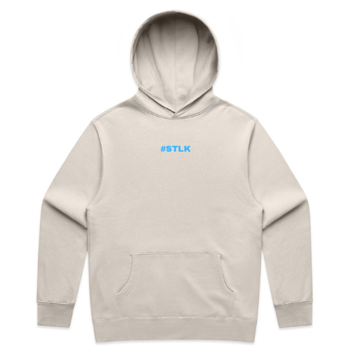 Blue #STLK logo Hoodie