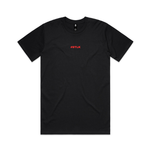 Red #STLK logo (Classic tee - Slick fit)