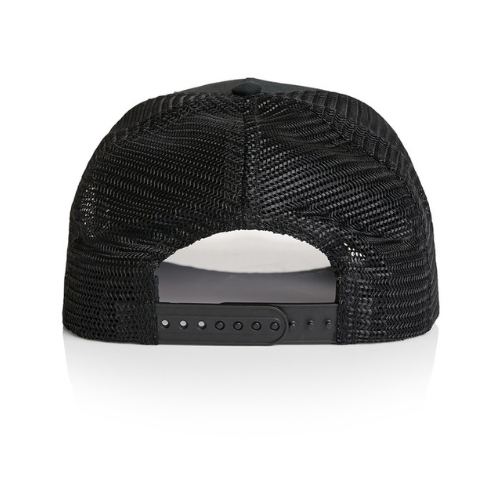 Black Stock Trucker cap with White #STLK Logo