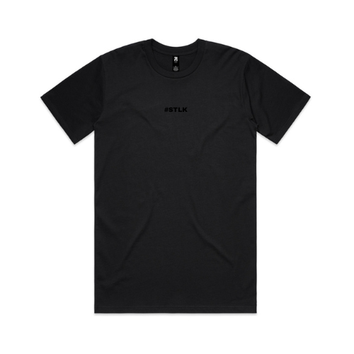 black #STLK logo (Classic tee - Slick fit)