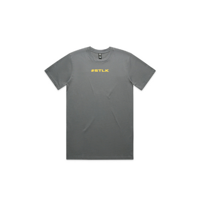 Yellow #STLK logo (Classic tee - Slick fit)