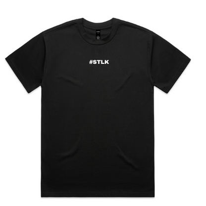 White Logo #STLK Heavey Tee  (Over sized Fit)