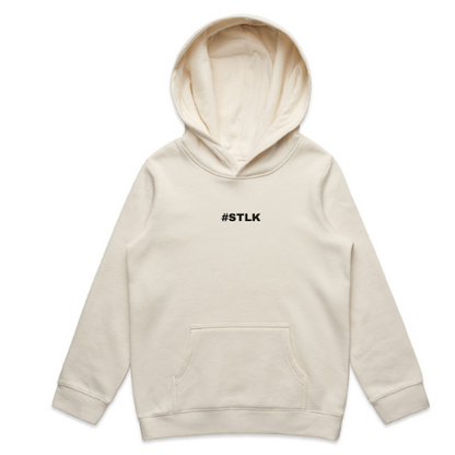 Black #STLK Logo Kids Hood