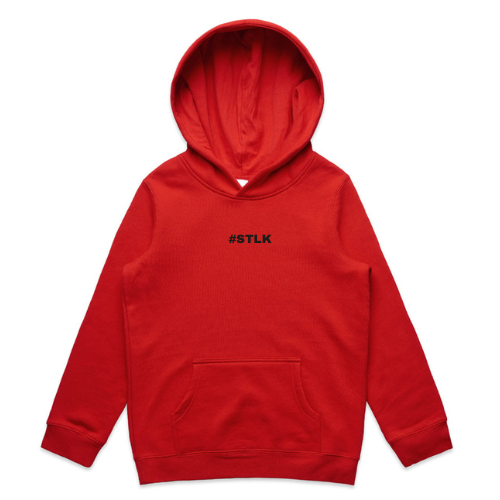 Black #STLK Logo Kids Hood