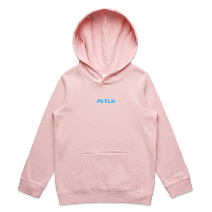 Blue #STLK Logo Kids Hood
