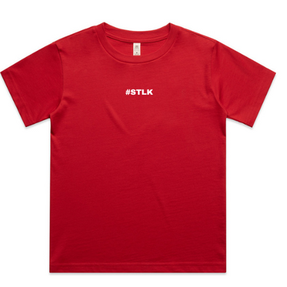 White #STLK Logo Kids Tee