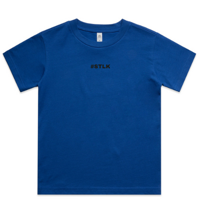 Black #STLK Logo Kids Tee