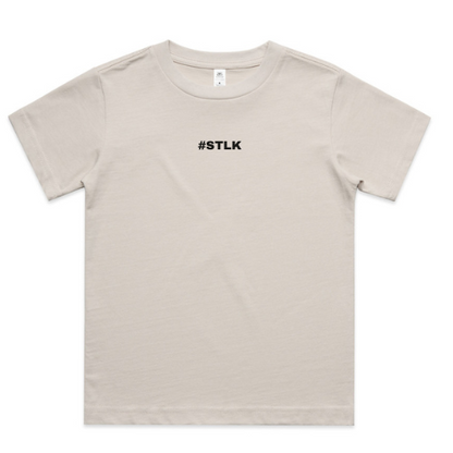 Black #STLK Logo Kids Tee