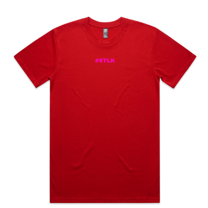 Pink #STLK logo (Classic tee - Slick fit)