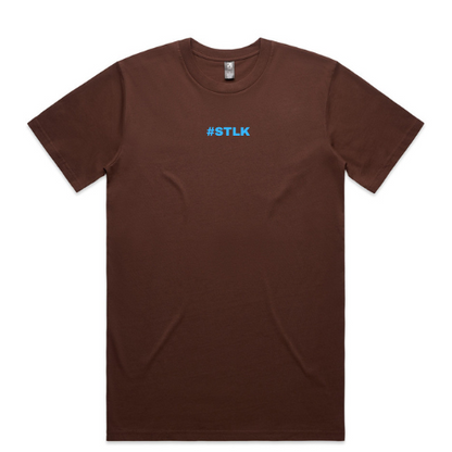 Blue #STLK logo (Classic tee - Slick fit)