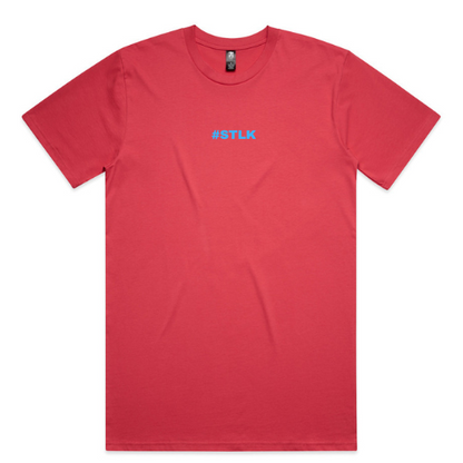 Blue #STLK logo (Classic tee - Slick fit)