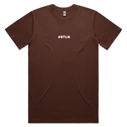 White #STLK logo (Classic tee - Slick fit)