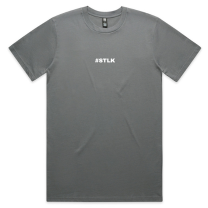 White #STLK logo (Classic tee - Slick fit)