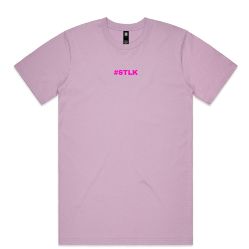 Pink #STLK logo (Classic tee - Slick fit)