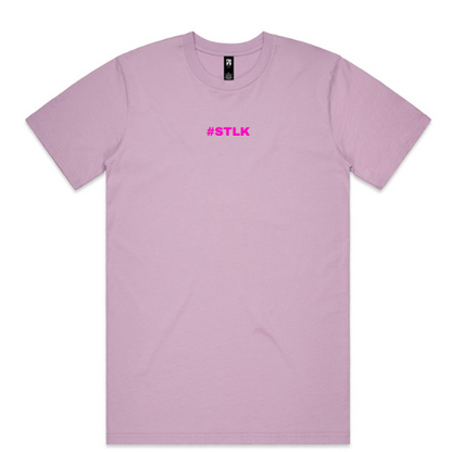 Pink #STLK logo (Classic tee - Slick fit)