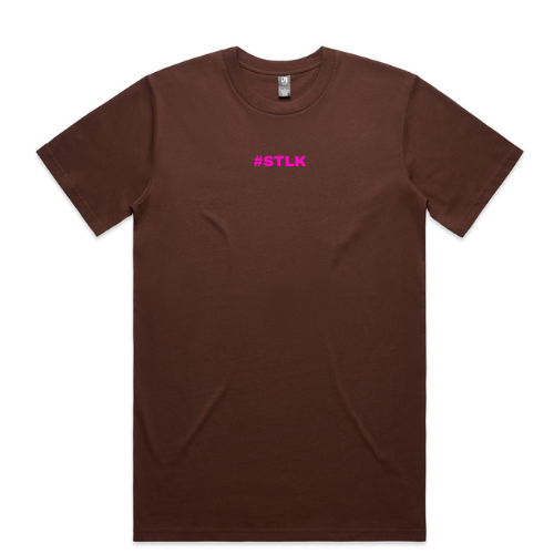 Pink #STLK logo (Classic tee - Slick fit)