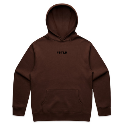 Black #STLK logo Hoodie