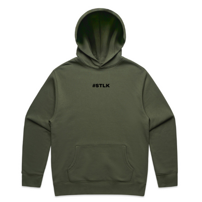 Black #STLK logo Hoodie