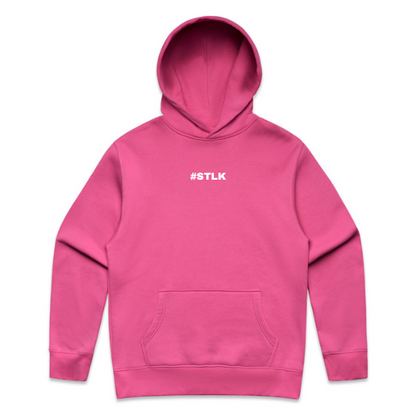 White #STLK logo Hoodie